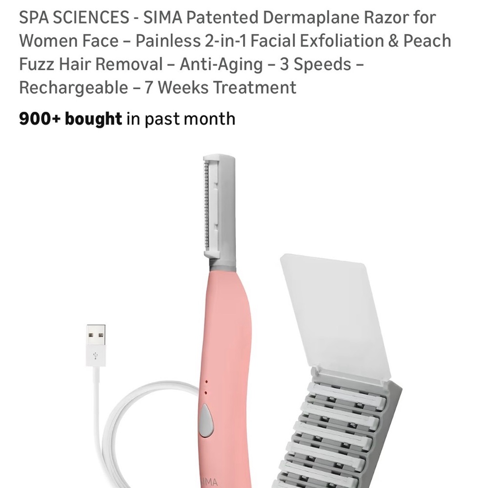 Pink Dermaplane Razor for Women